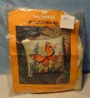 * Vintage - CREWEL EMBROIDERY Kit #9 - SEW SIMPLE - BUTTERFLY GARDEN  - 1970