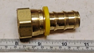 Dixon 2841217CBC Brass Female JIC Swivel Adapter 3/4" Hose x 1-1/16"-12 Thread - Picture 1 of 3