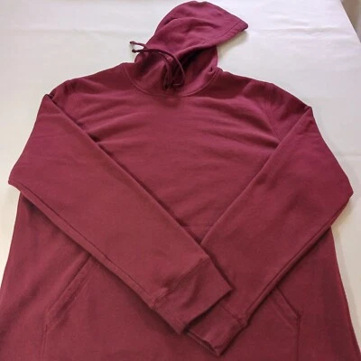 Sudadera con capucha pulóver con cordón polar mezcla de algodón rojo Tek Gear para hombre L Foto 1 de 4