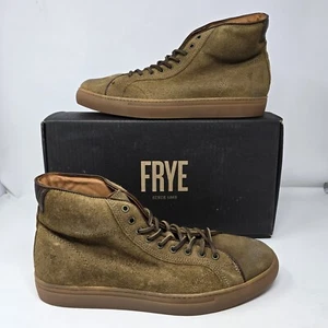 Frye Boots Mens Walker Midlace High Top Suede Leather Shoes Chestnut Size 11 New - Bild 1 von 5