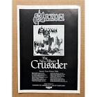 SAXON CRUSADER MEMORABILIA original music press advert from 1984 with tour dates
