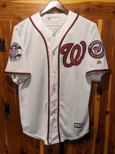 BRYCE HARPER MVP size M #34 2015 Nationals GAME JERSEY home white MLB - Picture 1 of 10