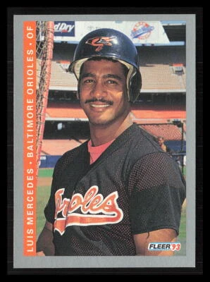 Luis Mercedes 1993  Fleer #547  Baltimore Orioles - Image 1 of 2
