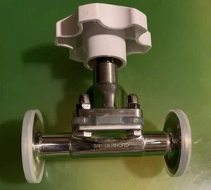 DERNORD Sanitary Diaphragm Valve Silicone Seal,316L SS, 1.5”Tri-Clamp, 3/4” Tube - Picture 1 of 8