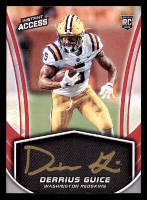 2017 Panini Instant Access AUTO #IADG Derrius Guice/Issued in 2018 /25 - Image 1 of 2