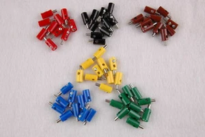 (Stck 23,25 ct)60 Stück - Stecker/Querlochstecker rund 2,6mm - sortiert *NEU*