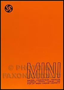 1959-1976 Mini Tienda Manual Austin Morris BMC S Cooper Clubman Burro 850 Repair - Imagen 1 de 2