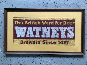 Letrero de cerveza vintage Watneys (23"" x 13"") - Imagen 1 de 3