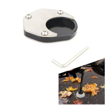 Apto para Kawasaki KLR 650 08-2018 Pata de cabra Soporte lateral Placa de pie Extensión Foto 1 de 4