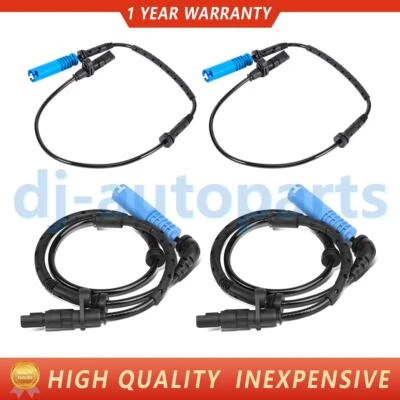 Sensor de velocidad de rueda ABS delantero y trasero 4 piezas para BMW X5 E53 3.0i 4.4i 2000-2006 L/R Foto 1 de 2