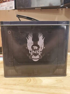 Caja de munición de metal Halo 5 Guardians UNSC para coleccionistas caja de almuerzo de hojalata caja de botín Foto 1 de 4