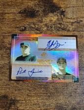 2004 SP Prospects Draft Duos PAUL JANISH BJ SZYMANSKI Dual Auto RC SP /175 Reds