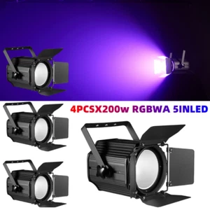 4x 200W COB LED Par Light DMX Audience Blinder Follow Spot Light Stage DJ Light - Picture 1 of 9