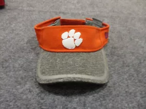 Clemson Tigers Visor Baseball Hat Cap Adult Orange New Era Mens Gray* - Picture 1 of 9