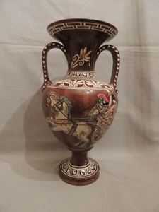 Collectible ceramic Greek vase amphora Achilles hand made - Picture 1 of 12