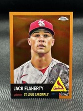 Jack Flaherty 2022 Topps Chrome Platinum Anniversary Orange Refractor 09/25