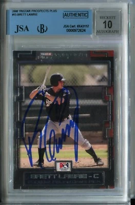 (1) Brett Lawrie 2008 TriStar Prospects Plus BGS/JSA AUTO *FREE SHIPPIING* - Image 1 of 2