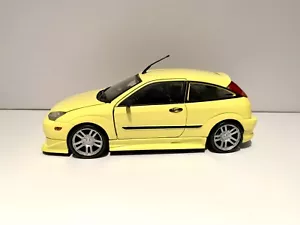 Motormax 2002 Ford Focus ZX-3 Tuner Yellow 1/18 Scale Diecast Model Car - Picture 1 of 13