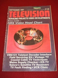 TELEVISION - COAXIAL CABLE TV TECHNIQUES - Sept 1987 # 443 - Picture 1 of 1