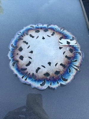 "Lunt placa de plata remache filigrana ornamental vintage M-19 9""" Foto 1 de 4