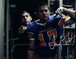 Fotografía firmada por Channing Tatum Jonah Hill 8x10 foto autografiada con certificado de autenticidad - Imagen 1 de 1