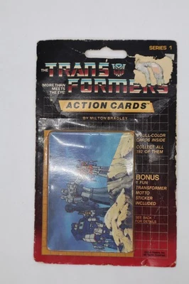 Vintage 1985 G1 Transformers Action Cards Sealed Pack - Image 1 of 2
