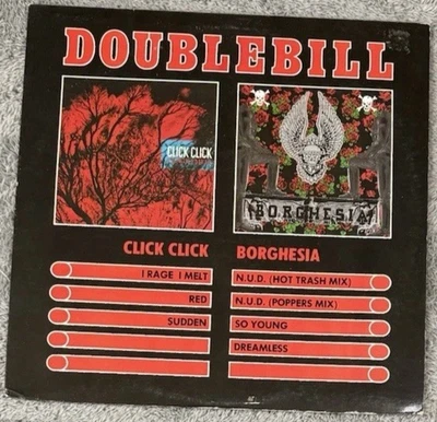 Doublebill Click Click & Borghesia Vinyl LP Play It Again Sam Records Metal Rock — 第 1/4 张图片