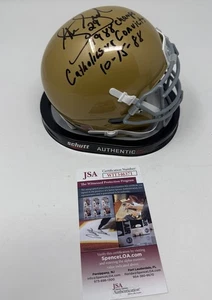 Stan Smagala Signed Autographed Notre Dame Fighting Irish Mini Helmet 2 Inscript - Picture 1 of 3