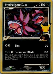 Hydreigon C lv.61 Promo SWSH: Sword & Shield Promo Cards SWSH138 NM - Picture 1 of 2