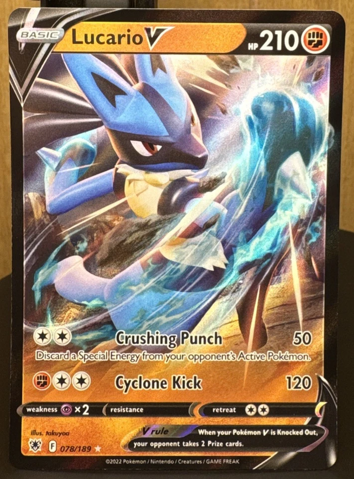 Pokémon TCG Lucario V 078/189 Swsh10: Astral Radiance Ultra Rare (Full Art) Holo - Image 1 of 2