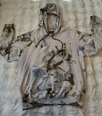 Hudson 灰色和绿色连帽衫,尺寸 Xl — 第 1/4 张图片