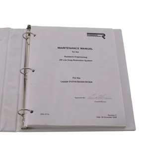 Learjet 31/35/36 Raisbeck ZR Lite Drag Reduction System Maintenance Manual  - Picture 1 of 4