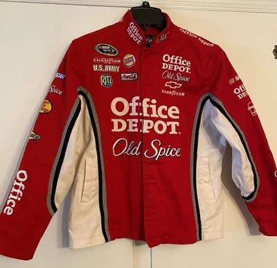 Chaqueta de carreras roja Y2k Chase NASCAR Tony Stewart Office Depot de colección para mujer XL Foto 1 de 4