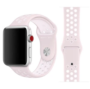 Correa deportiva oficial Apple Watch Nike 49 mm 46 mm 45 mm 44 mm violeta claro/blanco - Imagen 1 de 13