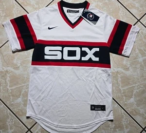 NWT Nike Chicago White Sox Throwback White MLB Baseball Jersey Men's Small - Picture 1 of 11