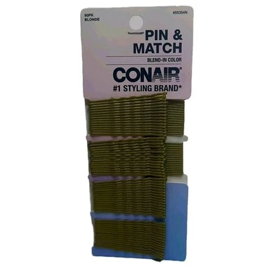 Conair-Pin & Match Blend-In Color Bobby Pins 90 Count Blonde-NEW!  - Image 1 of 4