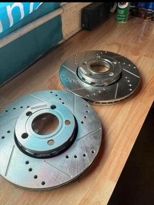 Audi B6 A4  Full Set Of Brakes Drilled And Slotted With Ceramic pads - Image 1 of 4