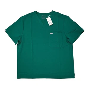 Figs Mens XL Leon Three Pocket Scrub Top V-neck Green Medical Surgical - Bild 1 von 4