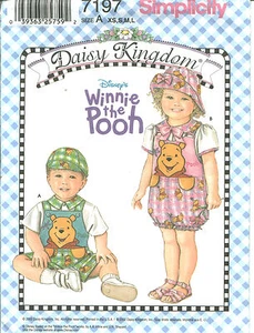 S 7197 patrón de costura Daisy Kingdom CAMISAS MAMELUCAS SOMBREROS coser dulces tallas XS,S,M,L - Imagen 1 de 1