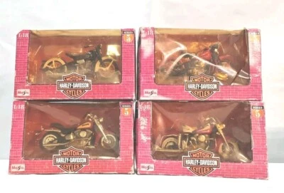 Maisto Harley Davidson Serie 5 Lote De 4 Motocicletas 1/18 Foto 1 de 4