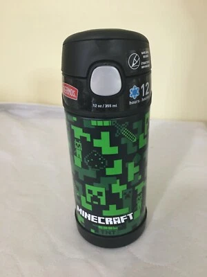 Thermos 12oz Kid's Minecraft Funtainer Insulated Stainless Steel Water Bottle - Image 1 of 4