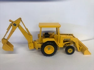 Retroexcavadora de construcción John Deere 1/16 ETRL #589 diecast vintage ático encontrar - Imagen 1 de 22