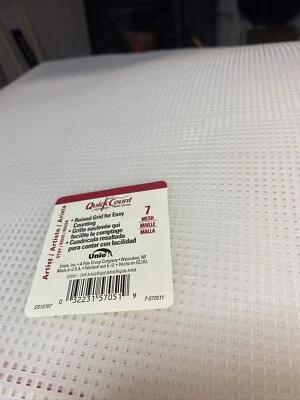 Quick Count Clear Plastic Canvas Large Artist Sheet 13-5/8 x 22-5/8, 1 Sheet NWT - Image 1 of 3