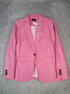 Talbots Blazer Womens 2 Pink Linen Sports Coat New - Picture 1 of 9