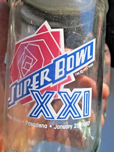 Super Bowl XXI 1987 NFL mug beer stein w/ LID New York Giants Fisher Peanuts - Picture 1 of 3