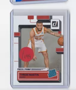 TYRESE MARTIN 22-23 DONRUSS PRESSEPROOF LILA PARALLEL ROOKIE KARTE - SERIENNUMMER #/199 - Bild 1 von 24