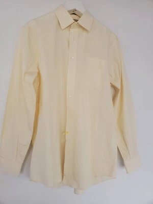 Camisa de vestir Nordstrom amarilla calce tradicional sin arrugas para hombre talla 16 35 Foto 1 de 4