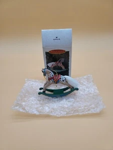Vintage 1995 Hallmark Keepsake Ornament Rocking Horse Collectors Series - Picture 1 of 14