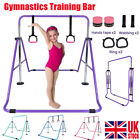 Adjustable High Horizontal Bars Gymnastics Junior Kids Bar Home Gym Training UK