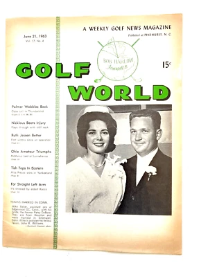 GOLF WORLD MAGAZINE, June 21, 1963 - Good Condition, Vintage - Image 1 of 4